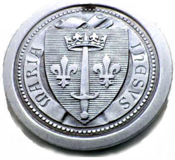 Медаль с гербом Жанны д'Арк, баронессы де Лис