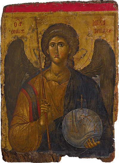 Византийская икона св. Архангела Михаила (XIV в.)